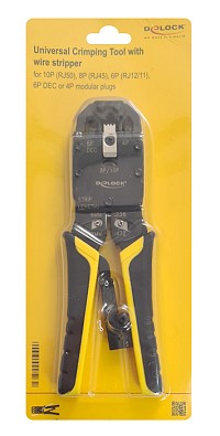 DELOCK πρέσα ακροδεκτών 90523 για καλώδια δικτύου RJ50/RJ45/RJ12/RJ11 90523