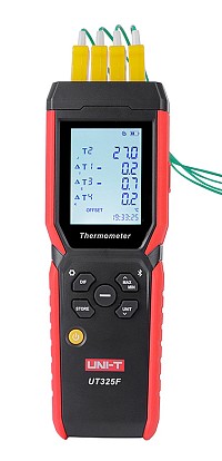 UNI-T ψηφιακό θερμόμετρο UT325F, 4 καναλιών θερμοστοιχείων, Bluetooth UT325F
