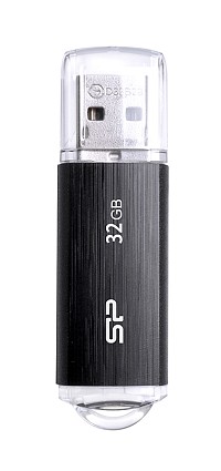 SILICON POWER USB Flash Drive Ultima U02, 32GB, USB 2.0, μαύρο SP032GBUF2U02V1K