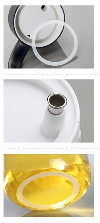 ECOCO γυάλινο δοχείο λαδιού-ξιδιού E1810, 1000ml, γκρι E1810
