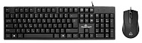 POWERTECH set ποντίκι & πληκτρολόγιο PT-1075, ενσύρματο, 1000DPI, μαύρο PT-1075