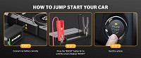 NEXPOW εκκινητής μπαταρίας & συμπιεστής αέρος NP2, 12V/3000A, 150PSI, 12000mAh AVP-NP2