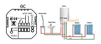 Smart θερμοστάτης αερίου BHT-002-GCLW, WiFi, λευκός BHT-002-GCLW