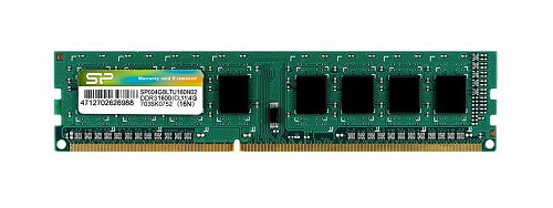 SILICON POWER μνήμη RAM DDR3, 1600MHz PC3-12800, 1.5V, 4GB SP004GBLTU160N02