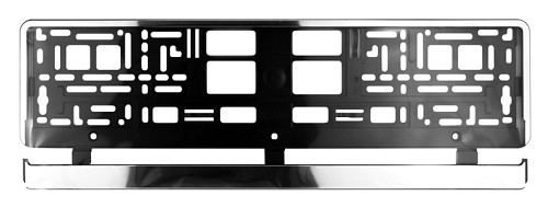 MOJE AUTO πλαίσιο πινακίδας αυτοκινήτου 93-036, 17.5x1.4x52.6cm, μαύρο 93-036