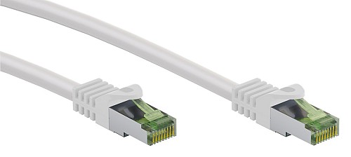 GOOBAY καλώδιο δικτύου 61102, CAT 8.1 S/FTP, copper, GHMT, 0.25m, λευκό 61102