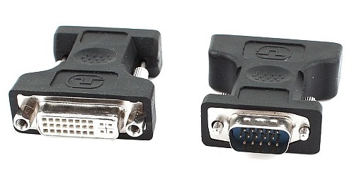 POWERTECH αντάπτορας VGA σε DVI 24+5 CAB-G016, συμβατό με 24+1, μαύρος CAB-G016