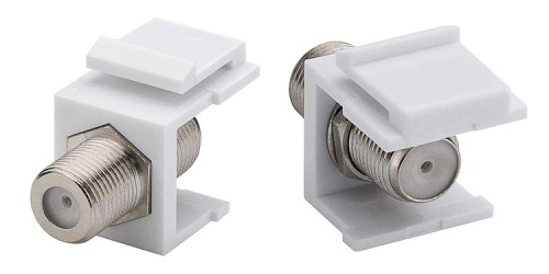 POWERTECH F-Coupler adapter CAB-N154 για patch panel, λευκό CAB-N154
