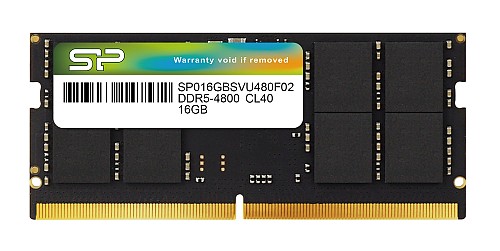 SILICON POWER μνήμη DDR5 SODIMM SP016GBSVU480F02, 16GB, 4800MHz, CL40 SP016GBSVU480F02