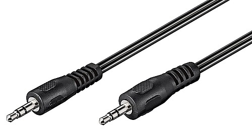 GOOBAY καλώδιο ήχου 3.5mm 50449, 3 pin stereo, 2.5m, μαύρο 50449