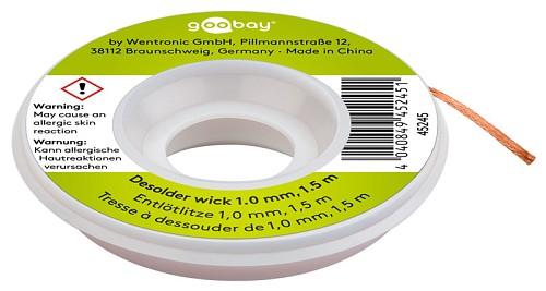 GOOBAY ταινία αποκόλλησης χαλκού 45245, 1.0mm, 1.5m 45245