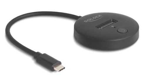 DELOCK docking station 64254 για M.2 NVMe/SATA SSD, 10Gbps, μαύρο 64254