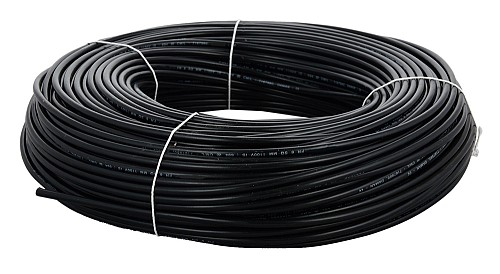 CABLEL καλώδιο H07V-U 1.5mm², 450/750V, 100m, μαύρο H07V-U-15-BK