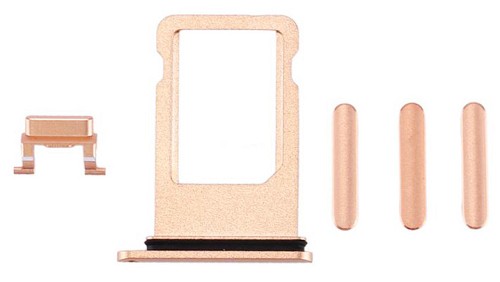 Υποδοχή κάρτας SIM και Side Button για iPhone 8, χρυσό SPIP8-0034