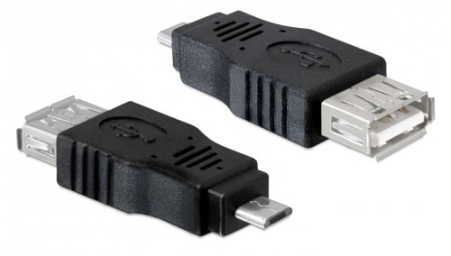 POWERTECH αντάπτορας USB σε Micro USB CAB-U029, μαύρος CAB-U029