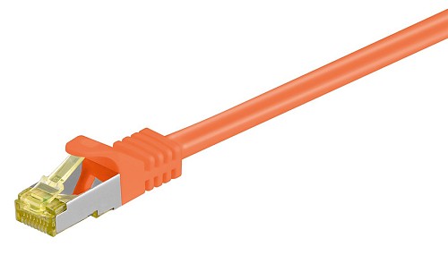 GOOBAY καλώδιο S/FTP CAT 7 91570, AWG 26/7, copper, 0.25m, πορτοκαλί 91570