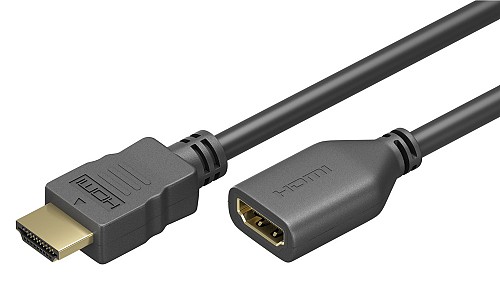GOOBAY καλώδιο προέκτασης HDMI 61313 Ethernet, 4K/60Hz 18Gbps, 5m, μαύρο 61313