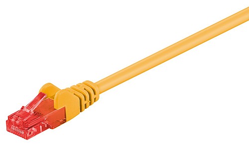 GOOBAY καλώδιο δικτύου 95249, CAT 6 U/UTP, CCA, PVC, 0.25m, κίτρινο 95249