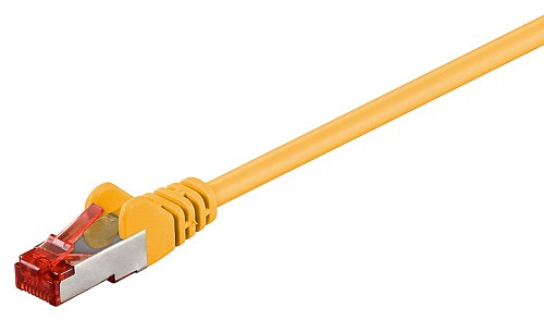 GOOBAY καλώδιο δικτύου 95453, CAT 6 S/FTP (PiMF), CCA, 0.25m, κίτρινο 95453