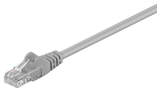GOOBAY καλώδιο δικτύου 95557, CAT 5e U/UTP, CCA, PVC, 1.5m, γκρι 95557