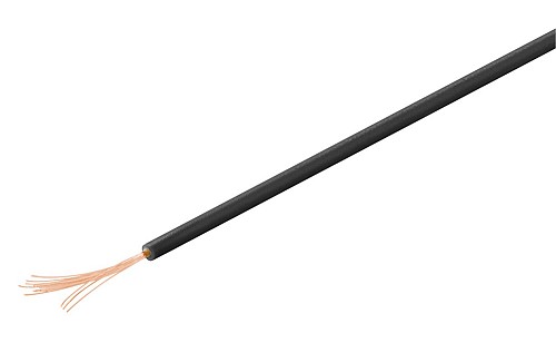 GOOBAY καλώδιο 55045 με ελεύθερα άκρα, 0.14mm², copper, 10m, μαύρο 55045