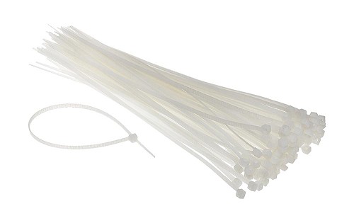 POWERTECH δεματικά καλωδίων TIES-018, 120x3mm, λευκά, 100τμχ TIES-018
