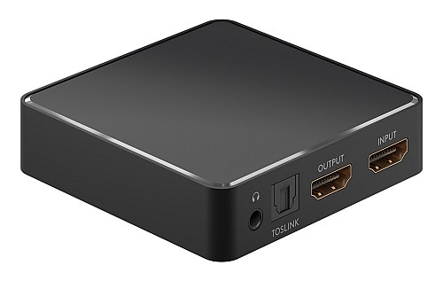 GOOBAY HDMI audio extractor 58469, 4K/30Hz, μαύρο 58469