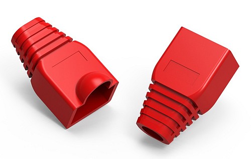 POWERTECH κάλυμμα για βύσμα δικτύου RJ45 CAB-N093, κόκκινο, 10τμχ CAB-N093