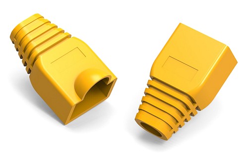 POWERTECH κάλυμμα για βύσμα δικτύου RJ45 CAB-N284 κίτρινο, 10τμχ CAB-N284