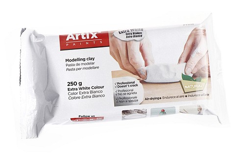 ARTIX PAINTS φυσικός πηλός PY038, 250γρ, λευκός PY038
