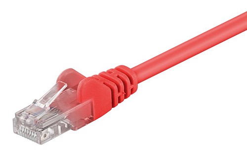 GOOBAY καλώδιο δικτύου 68344, CAT 5e U/UTP, CCA, 1m, κόκκινο 68344