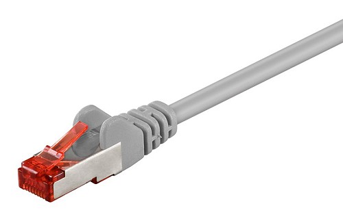GOOBAY καλώδιο δικτύου 93371, CAT 6 S/FTP (PiMF), CCA, 0.25m, γκρι 93371