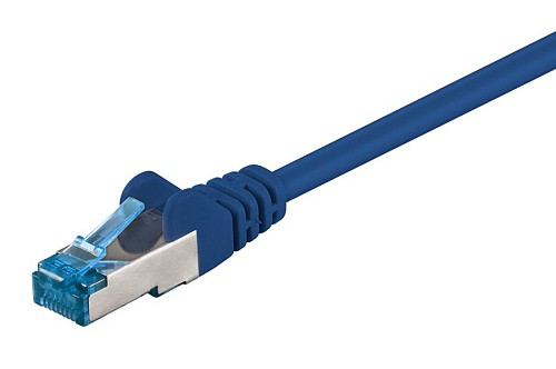 GOOBAY καλώδιο δικτύου 94130, CAT 6A S/FTP (PiMF), CCA, 0.25m, μπλε 94130