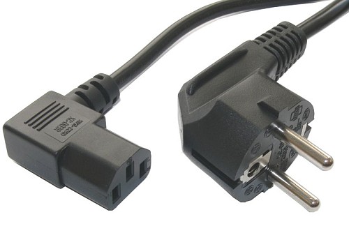 POWERTECH καλώδιο τροφοδοσίας Η/Υ & οθόνης P003, 3x0.75mm², 1.5m, μαύρο CAB-P003