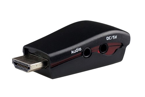 POWERTECH αντάπτορας HDMI 19pin σε VGA CAB-H076, audio jack, USB power CAB-H076