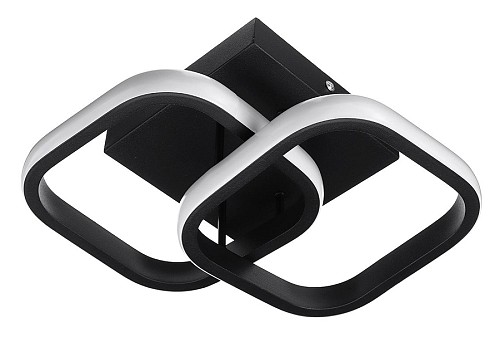 POWERTECH LED φωτιστικό οροφής HLL-0079, 20W, 4000K, 24x20cm, μαύρο HLL-0079