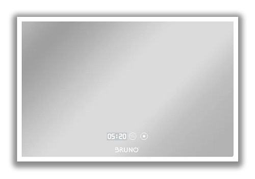 BRUNO καθρέφτης μπάνιου LED BRN-0203, ορθογώνιος, 24W, 60x80cm, IP67 BRN-0203