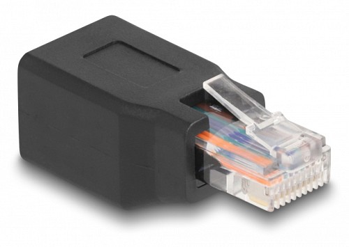 POWERTECH αντάπτορας RJ45/RJ48/RJ50 CAB-N325, 10P/10C pin out 1:1, μαύρο CAB-N325