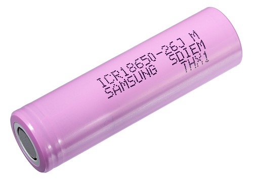 SAMSUNG επαναφορτιζόμενη μπαταρία τύπου 18650 ICR-26J, 2600mAh ICR-26J