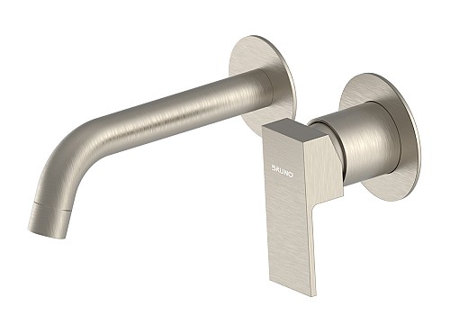 BRUNO μπαταρία νιπτήρα M61615-273, εντοιχισμού, αναμεικτική, ασημί M61615-273