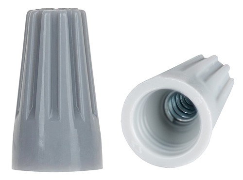 Σύνδεσμος καλωδίου twist-on P1 TOOL-0086, Φ8.6mmx15.2mm, γκρι, 25τμχ TOOL-0086