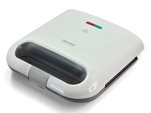 BRUNO τοστιέρα BRN-0164, 2 θέσεων, 800W, αντικολλητικές πλάκες, λευκή BRN-0164