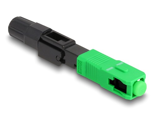DELOCK σύνδεσμος οπτικής ίνας SC Simplex 87989, μαύρος 87989