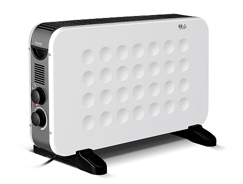 BRUNO Θερμοπομπός BRN-0206, 2000W, με θερμοστάτη και ανεμιστήρα, λευκός BRN-0206