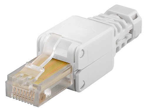 GOOBAY βύσμα RJ45 CAT 5e UTP 68859, tool-free, λευκό 68859