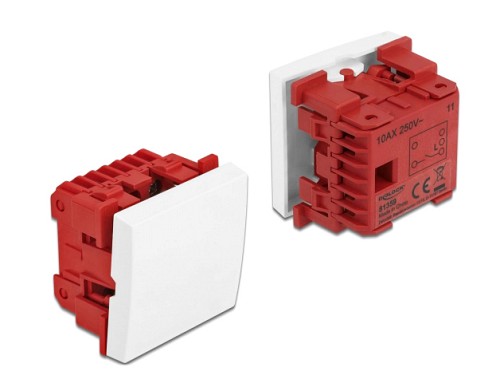 DELOCK module διακόπτης Easy 45 81359, μονός, 1-pole, 1-way, λευκός 81359