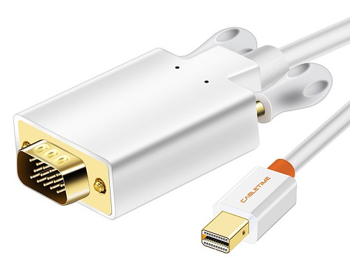 CABLETIME καλώδιο mini DisplayPort σε VGA CT-05G, 1080p, 1.8m, λευκό 5210131038765