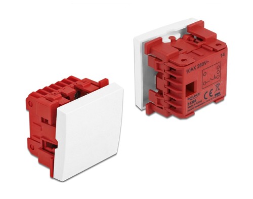 DELOCK module διακόπτης Easy 45 81364, μονός, 1-pole, 1-way, λευκός 81364