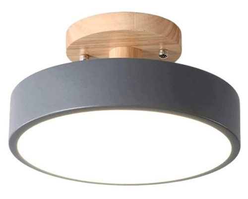 POWERTECH LED φωτιστικό οροφής HLL-0119, 12W, 4000K, Φ18x12cm, γκρι HLL-0119