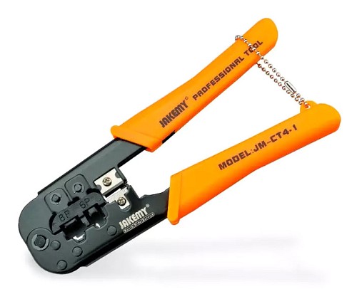 JAKEMY πρέσα ακροδεκτών JM-CT4-1 για καλώδια δικτύου RJ45/12, 8P/6P JM-CT4-1